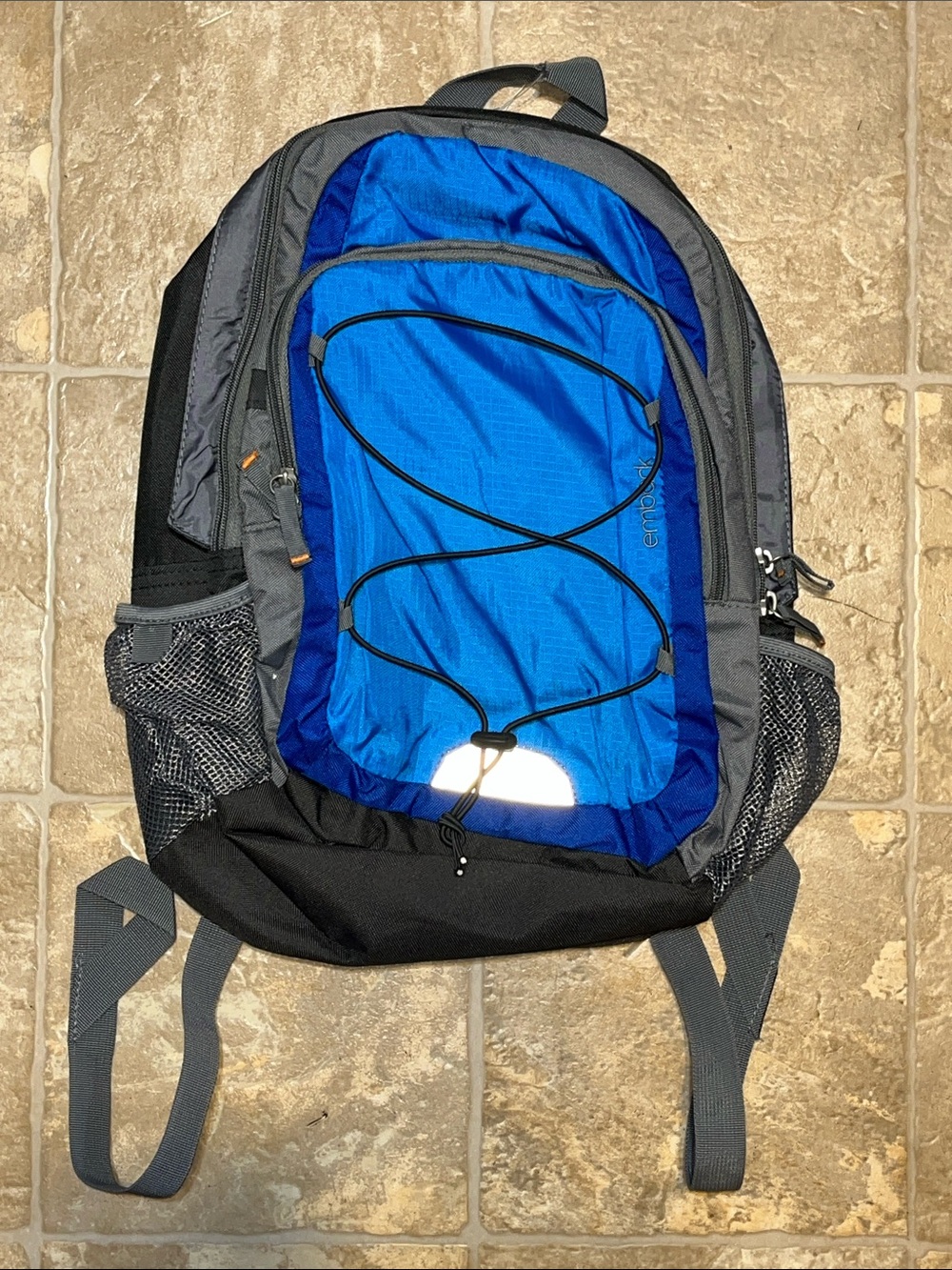 NWT Embark Kids Blue and Gray Everyday Backpack